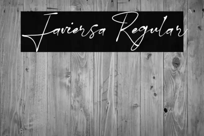 Javiersa Regular Font examples