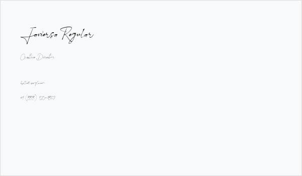 Javiersa Regular Business Card