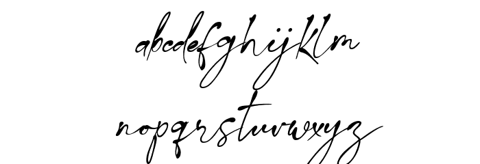 Javiersa Regular Font LOWERCASE