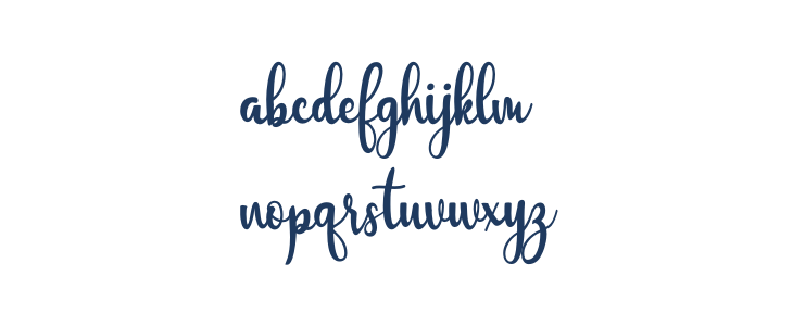 Javinka Script Lowercase