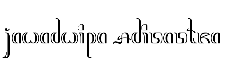 Jawadwipa Adisastra  Frei Schriftart Herunterladen
