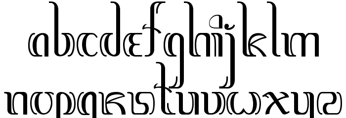 Jawadwipa Adisastra Font LOWERCASE