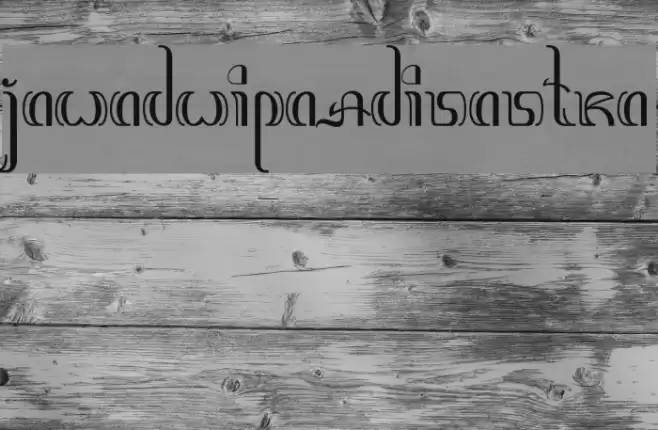 JawadwipaAdisastra Font examples