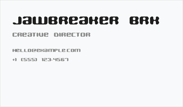 Jawbreaker BRK Business Card