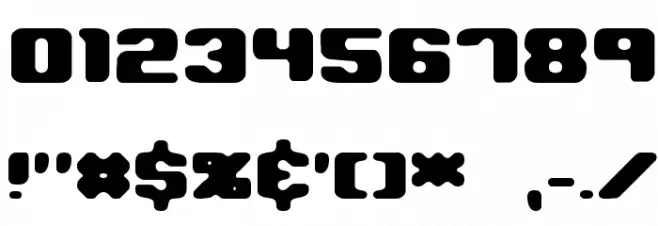 Jawbreaker Hard BRK Font OTHER CHARS