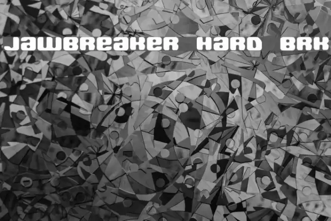 Jawbreaker Hard BRK Font examples