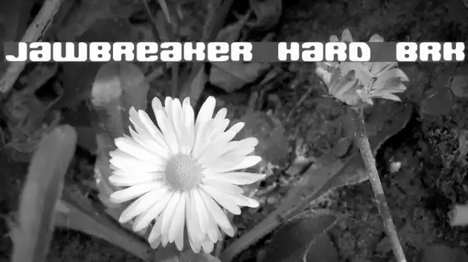 Jawbreaker Hard BRK Font examples