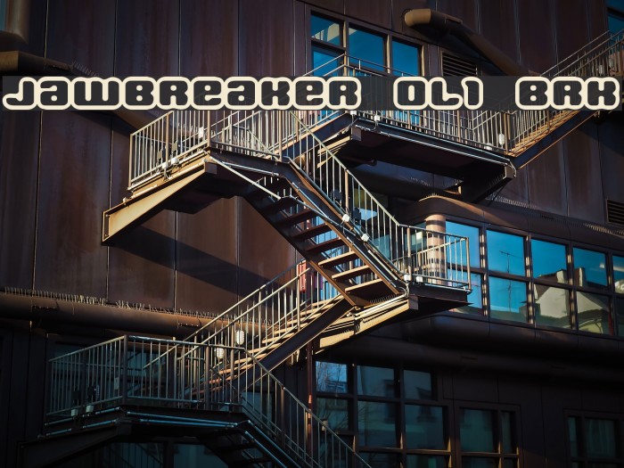 Jawbreaker OL1 BRK Font examples
