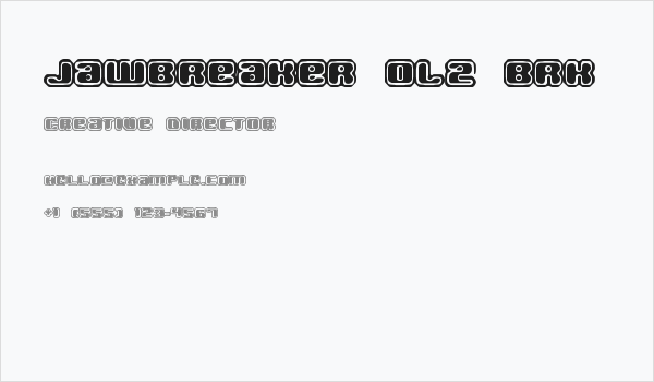 Jawbreaker OL2 BRK Business Card
