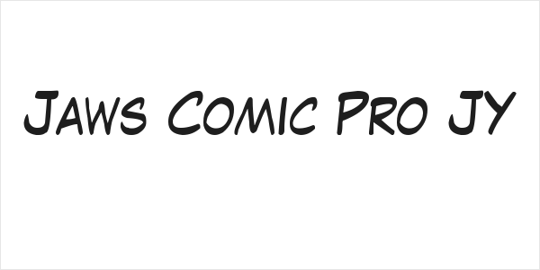 Jaws Comic Pro JY Logo