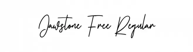 Jawstone Free Regular Caratteri
