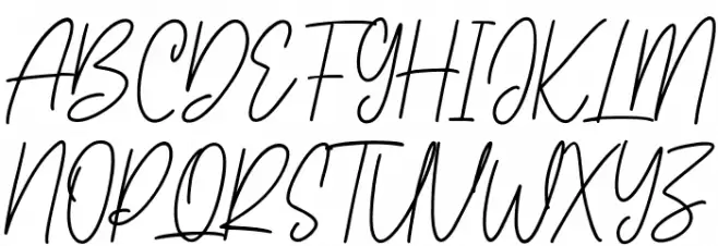 Jawstone Free Regular Caratteri MAIUSCOLE