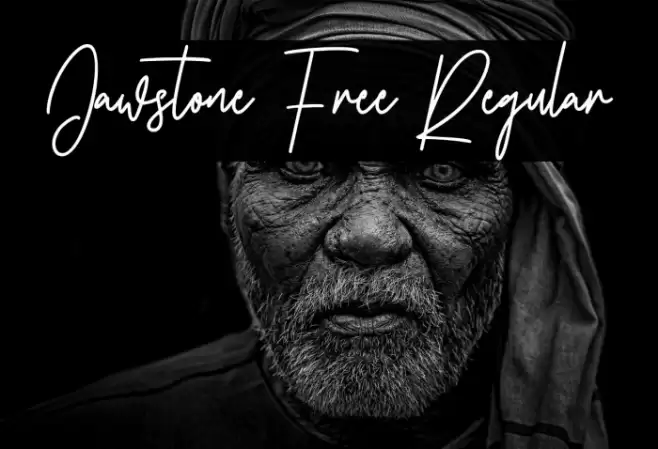 Jawstone Free Regular Caratteri examples