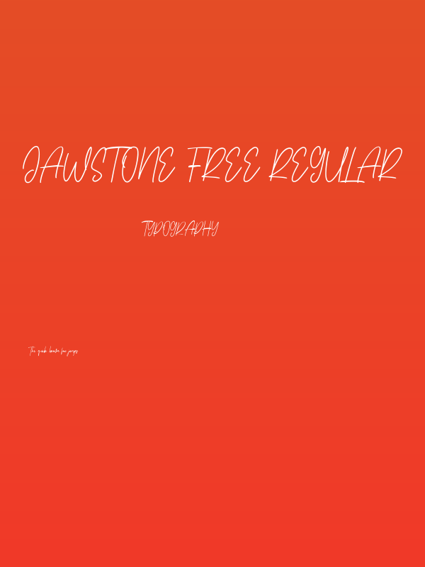 Jawstone Free Regular Poster