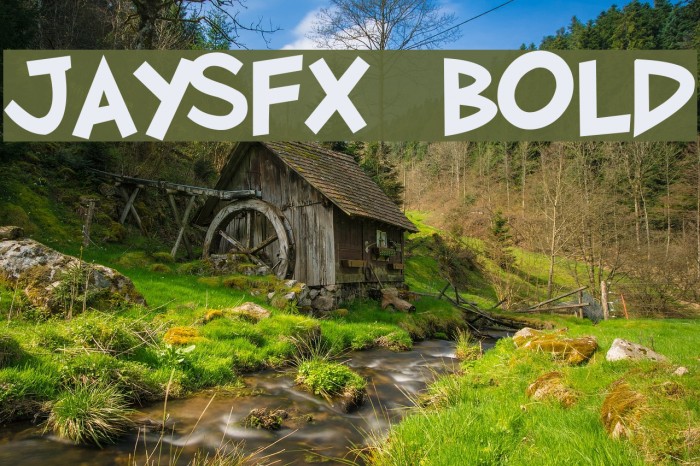 JaySFX Bold Font examples