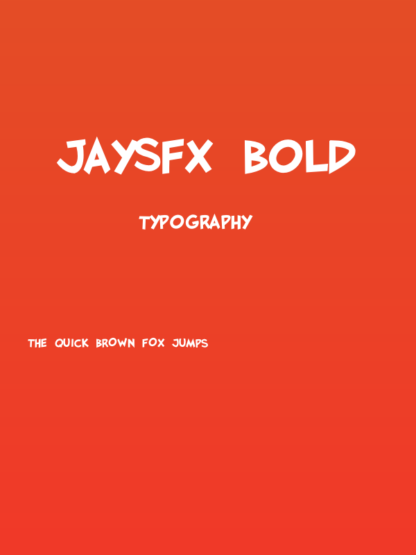 JaySFX Bold Poster