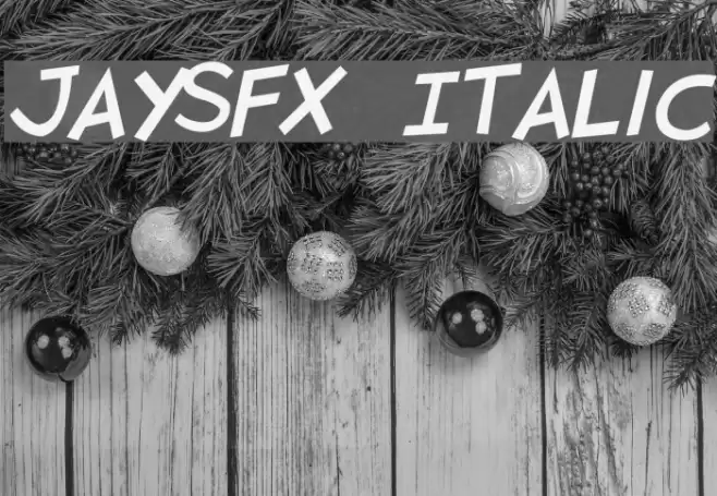 JaySFX Italic  examples