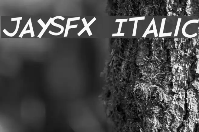 JaySFX Italic  examples
