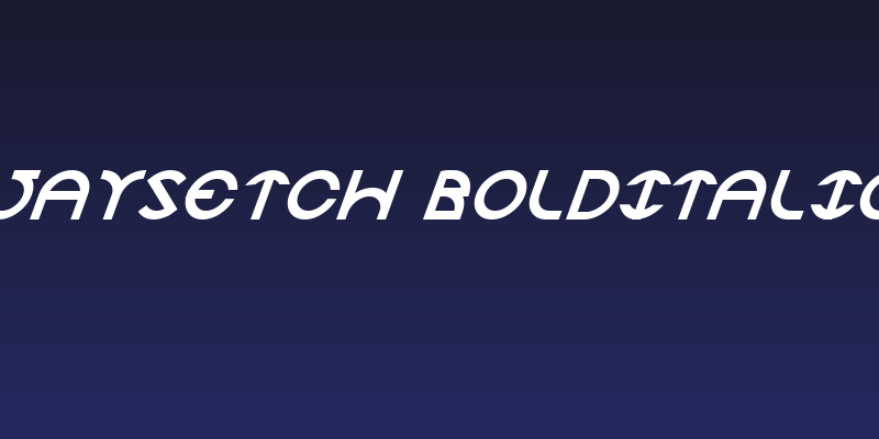 JaySetch BoldItalic Social Header