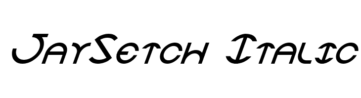 JaySetch Italic Fonte