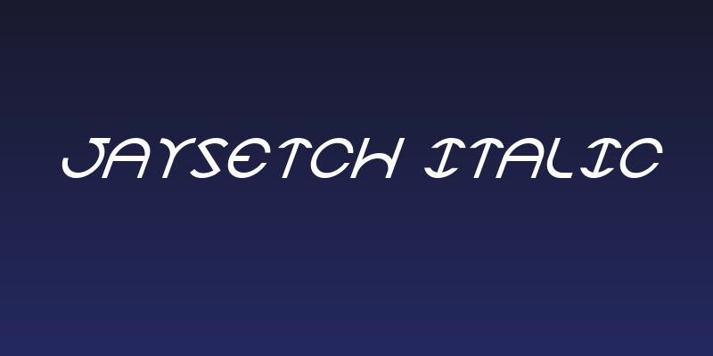 JaySetch Italic Social Header
