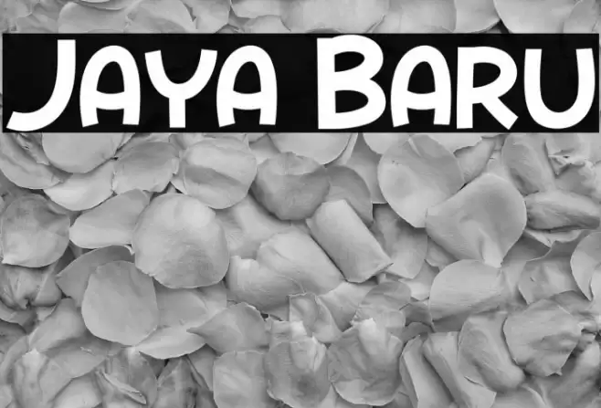Jaya Baru Font examples