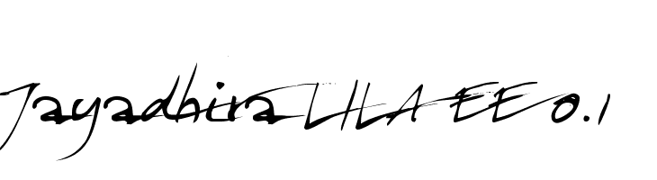 Jayadhira LILA EE 0.1 Font