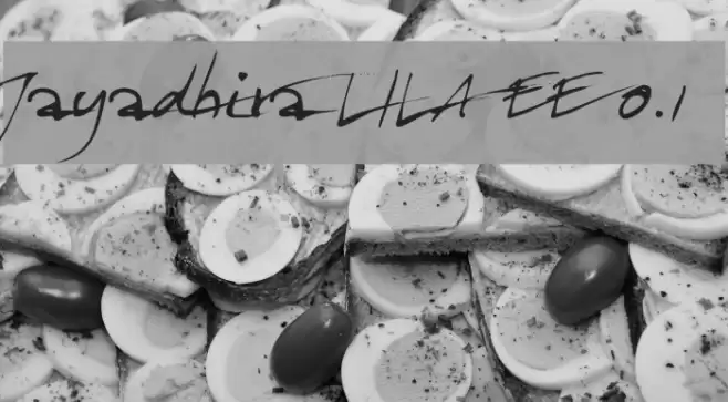 Jayadhira LILA EE 0.1 Font examples