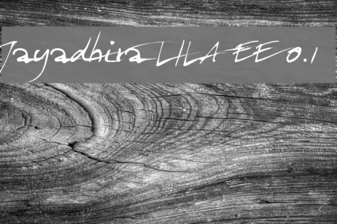 Jayadhira LILA EE 0.1 Font examples