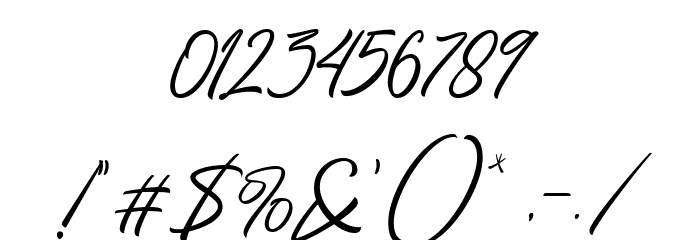 JaydenCollinsOneDemo Font OTHER CHARS