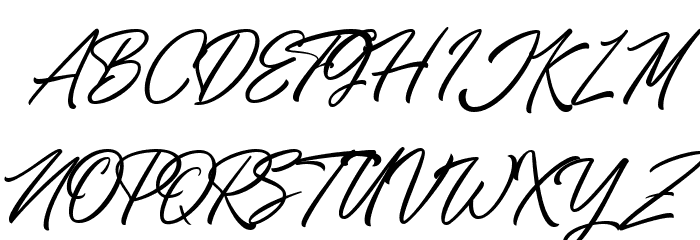 JaydenCollinsTwoDemo Font UPPERCASE