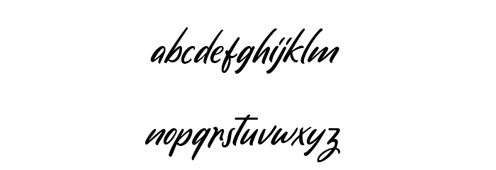 JaydenCollinsTwoDemo Font LOWERCASE