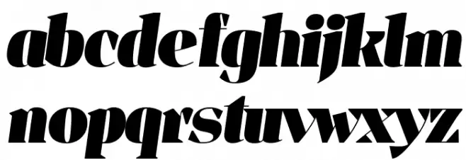 Jaymont PERSONAL Black Italic Font LOWERCASE