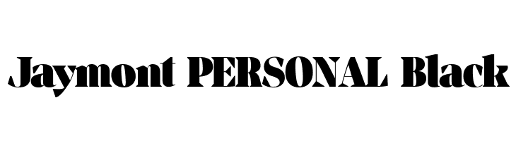 Jaymont PERSONAL Black  Descarca Fonturi Gratis