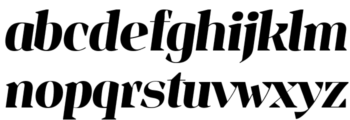 Jaymont PERSONAL Bold Italic Font LOWERCASE