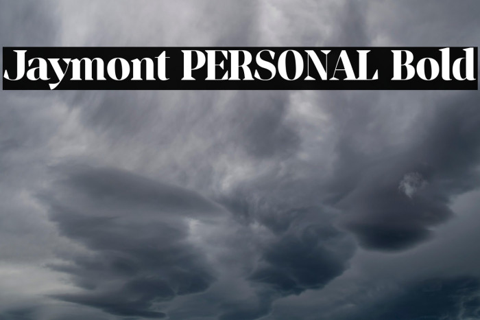 Jaymont PERSONAL Bold Example 1