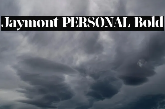 Jaymont PERSONAL Bold Example 1
