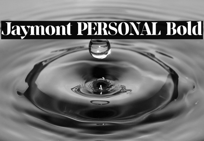 Jaymont PERSONAL Bold Example 2