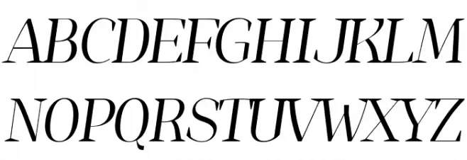 Jaymont PERSONAL Light Italic Fuentes MAYÚSCULAS