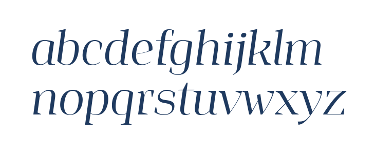 Jaymont PERSONAL Light Italic Lowercase