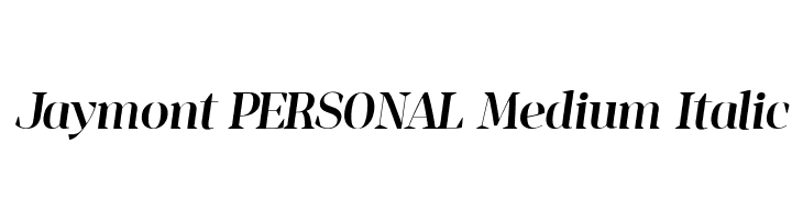 Jaymont PERSONAL Medium Italic  Frei Schriftart Herunterladen