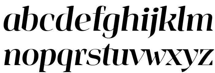 Jaymont PERSONAL Medium Italic Font LOWERCASE