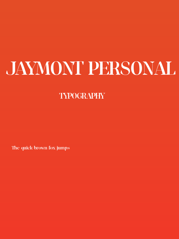 Jaymont PERSONAL Medium Poster