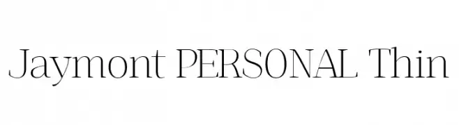 Jaymont PERSONAL Thin  नि: शुल्क फ़ॉन्ट्स डाउनलोड