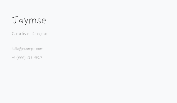 Jaymse Business Card