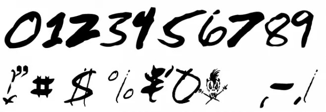 Jaymz Font Alte caractere