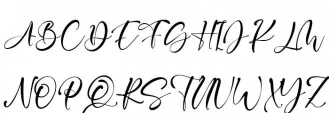 Jayne Green フォント 大文字