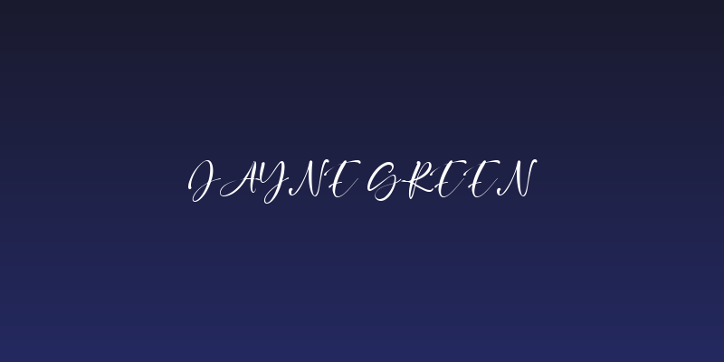Jayne Green Social Header