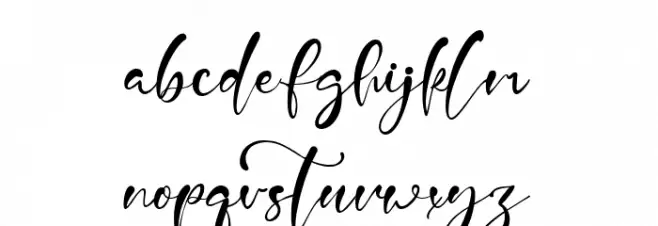 Jayne Green フォント 小文字