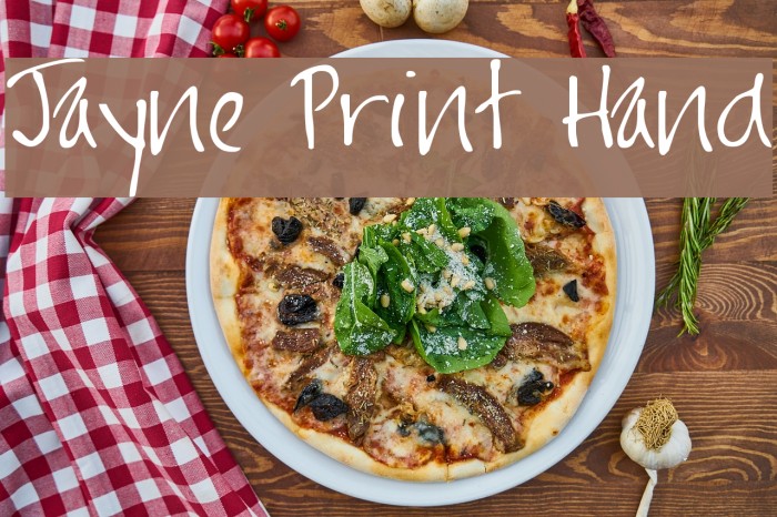 Jayne Print Hand フォント examples